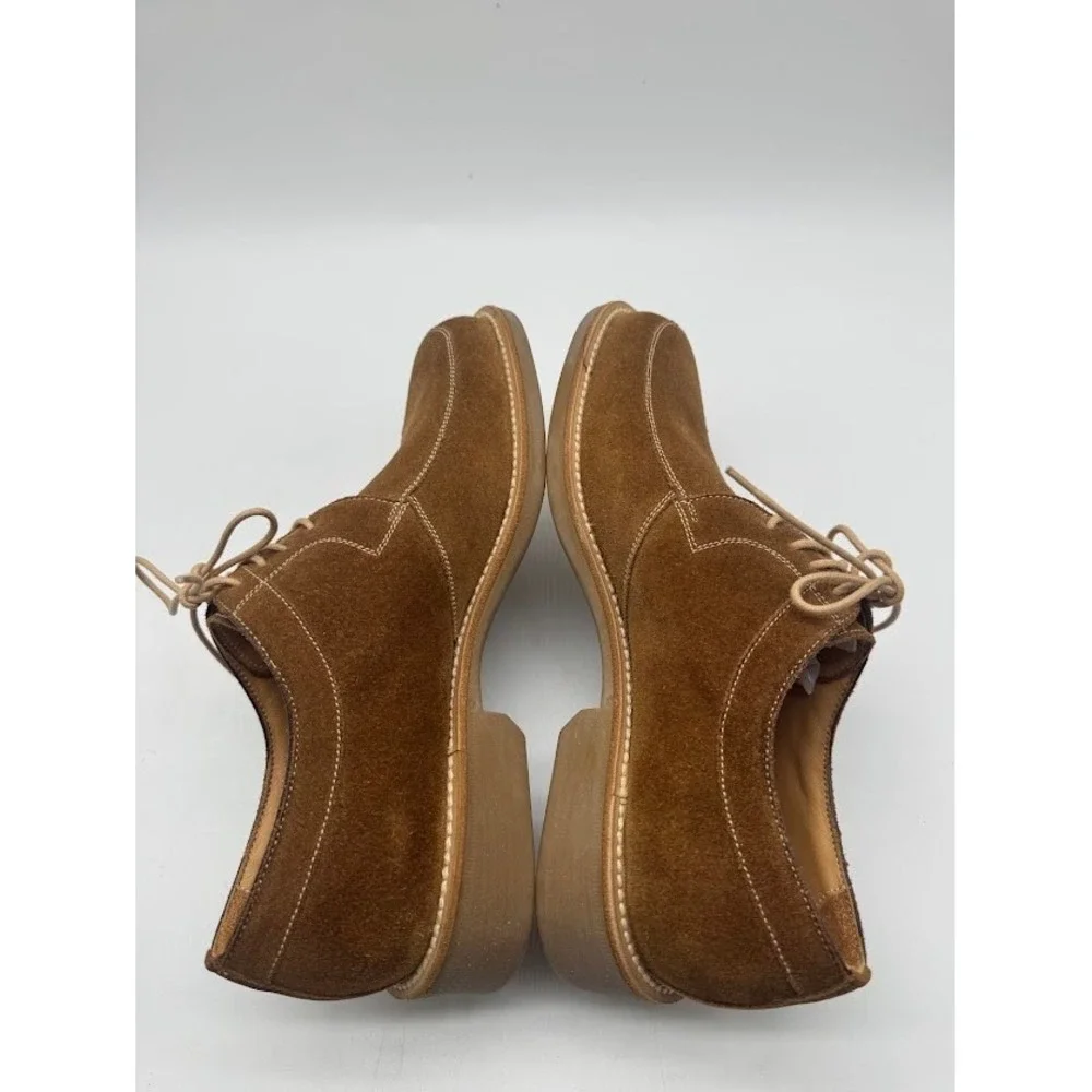 Bruno Magli Drago MOD 255 Mens Brown Suede Derby Shoes Size 7.5 M Italy
